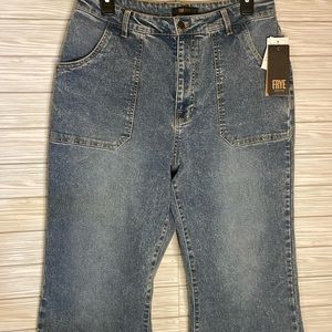 NWT Frye denim vintage wash blue wide leg size 30 waist